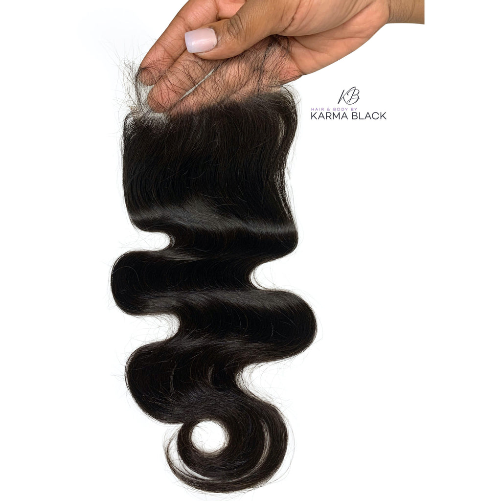 HD Lace Closure Body Wave Brazilian HAIR BY KARMA BLACK HD Lace Closure: 4X4 HD lace closures, 5X5 HD lace Closures