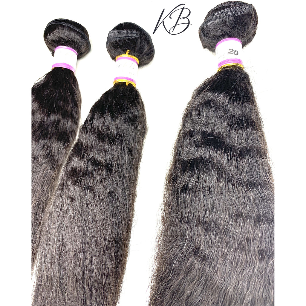 3 pcs BUNDLES KINKY STRAIGHT VIRGIN HAIR