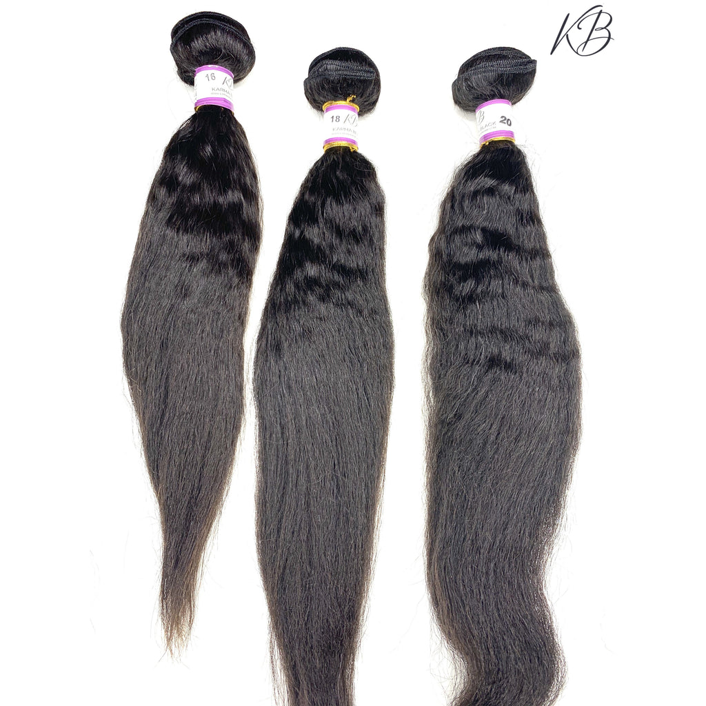3 pcs BUNDLES KINKY STRAIGHT VIRGIN HAIR