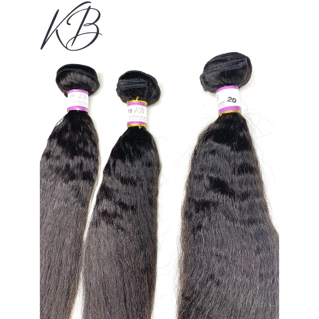 3 pcs BUNDLES KINKY STRAIGHT VIRGIN HAIR