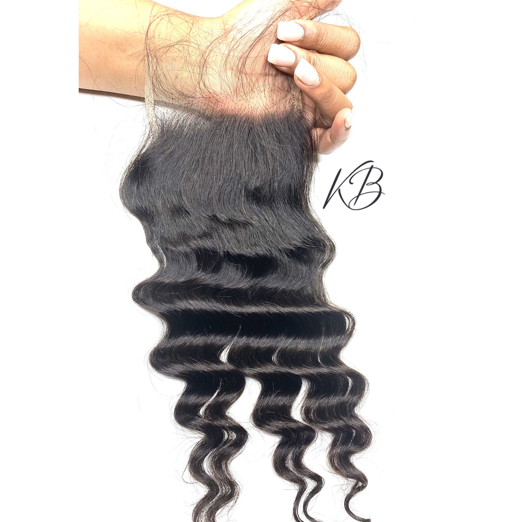 HD Lace Closure Loose Deep Wave Brazilian