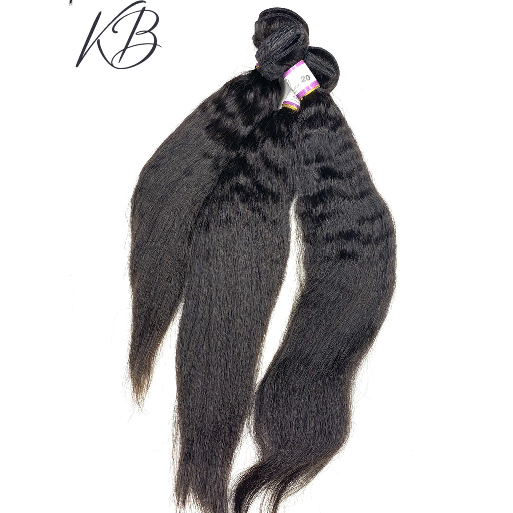 3 pcs BUNDLES KINKY STRAIGHT VIRGIN HAIR