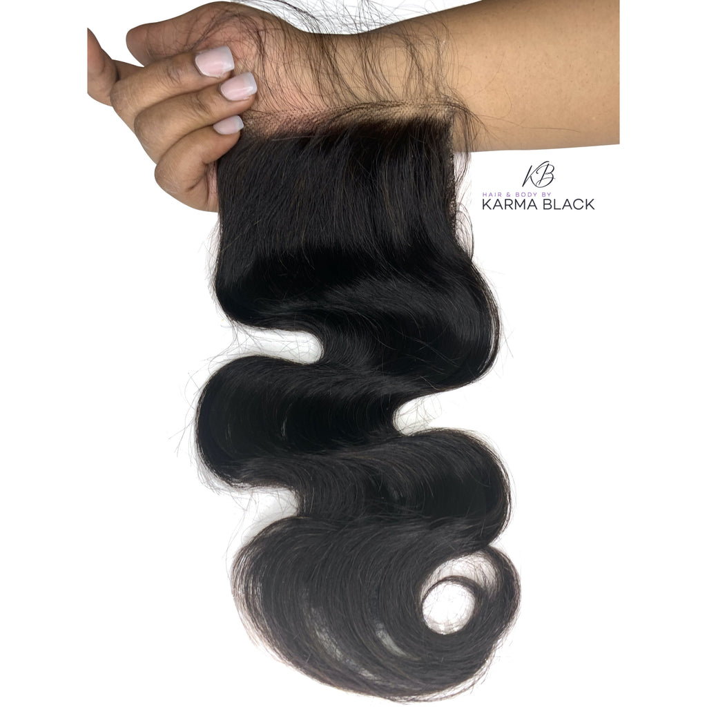HD Lace Closure Body Wave Brazilian HAIR BY KARMA BLACK HD Lace Closure: 4X4 HD lace closures, 5X5 HD lace Closures