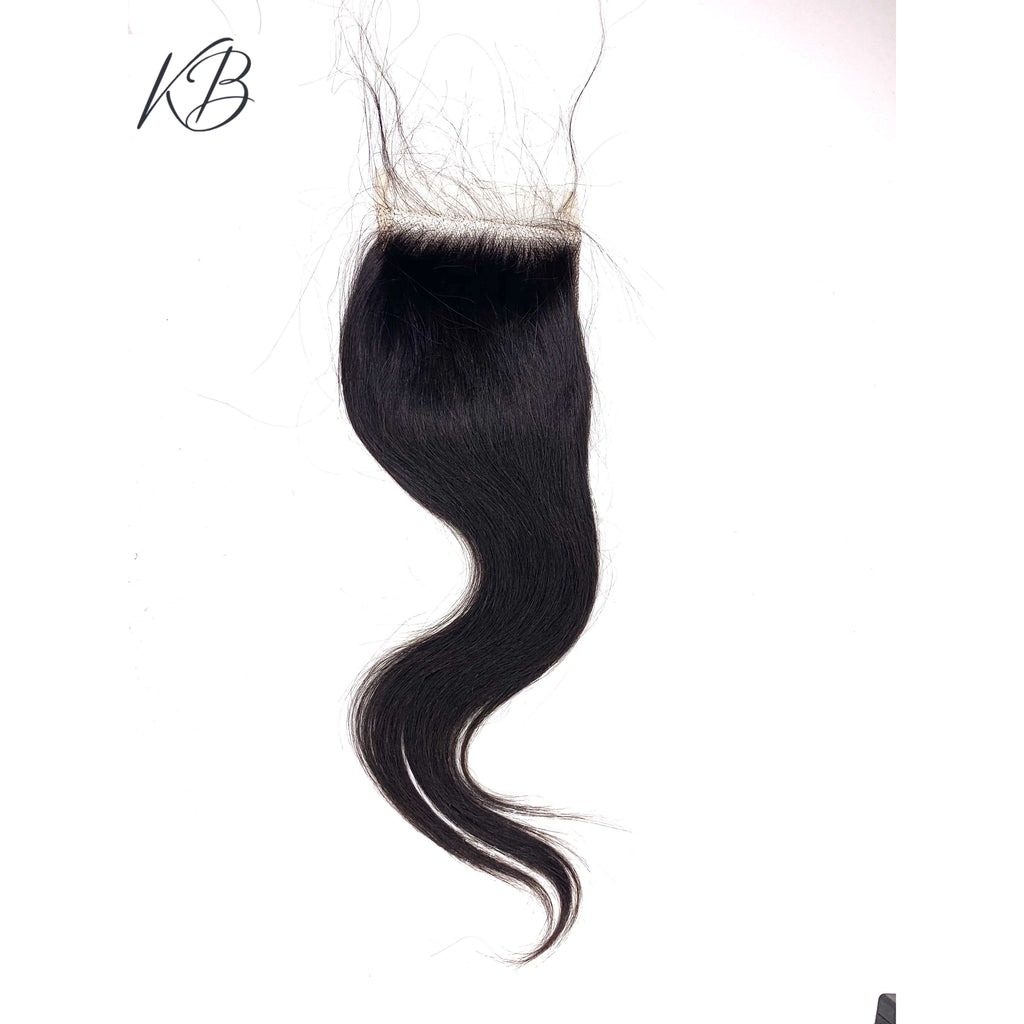 Transparent Lace Closure Straight Brazilian