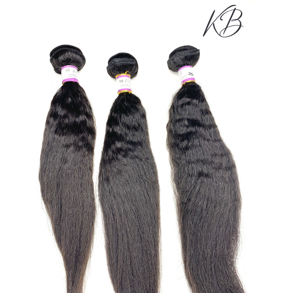 3 pcs BUNDLES KINKY STRAIGHT VIRGIN HAIR