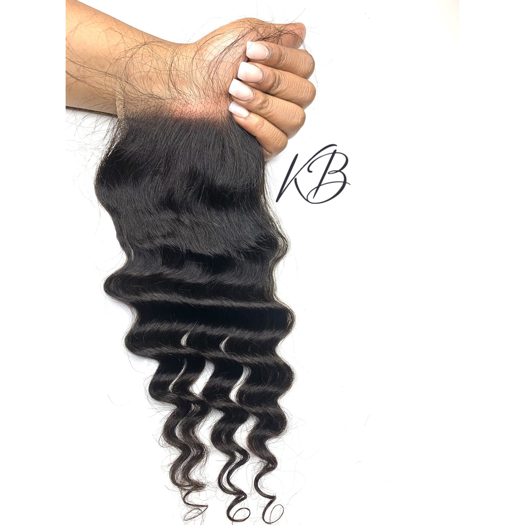 HD Lace Closure Loose Deep Wave Brazilian