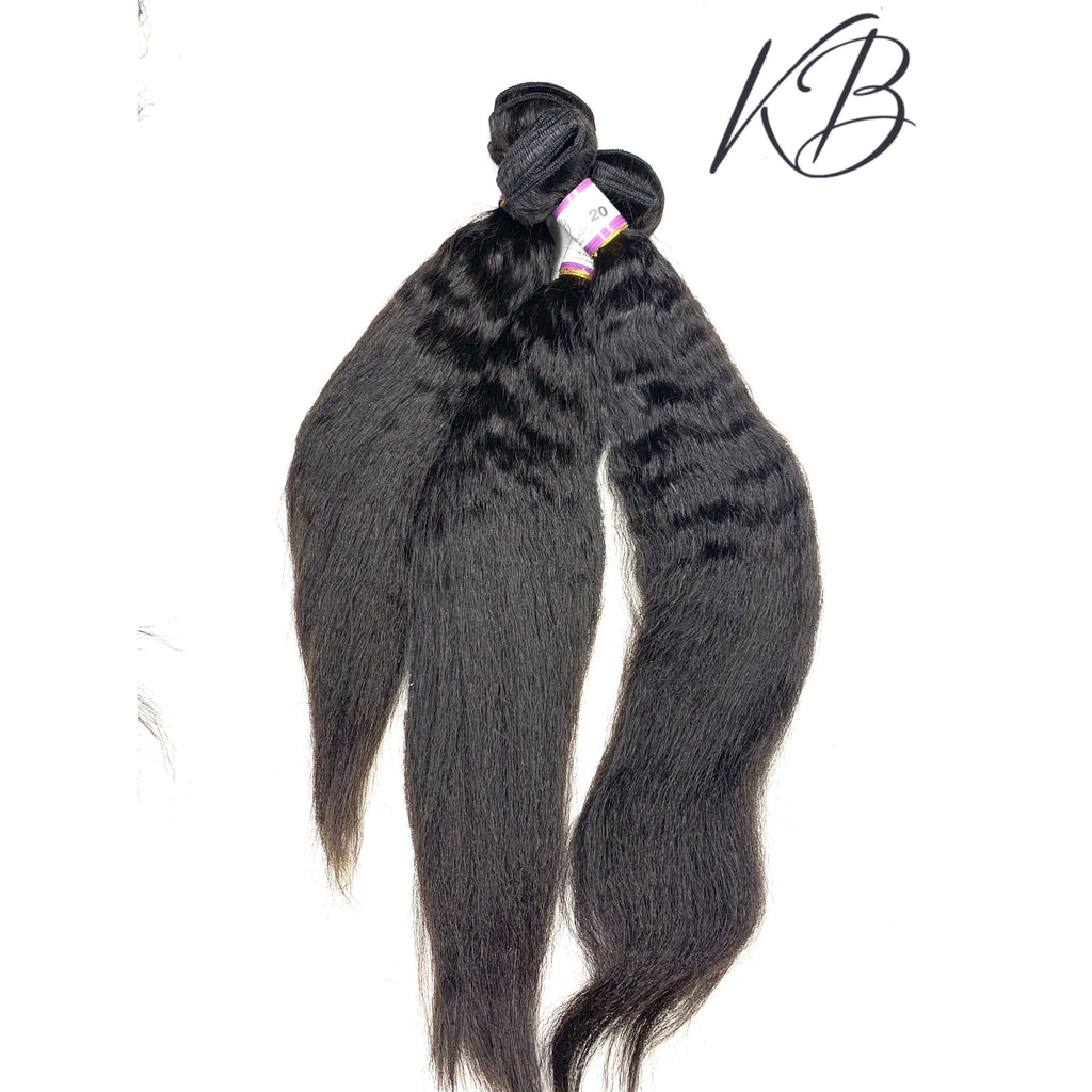3 pcs BUNDLES KINKY STRAIGHT VIRGIN HAIR