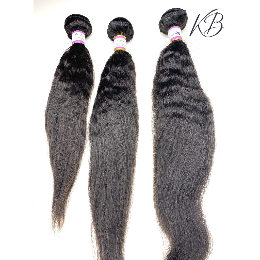3 pcs BUNDLES KINKY STRAIGHT VIRGIN HAIR