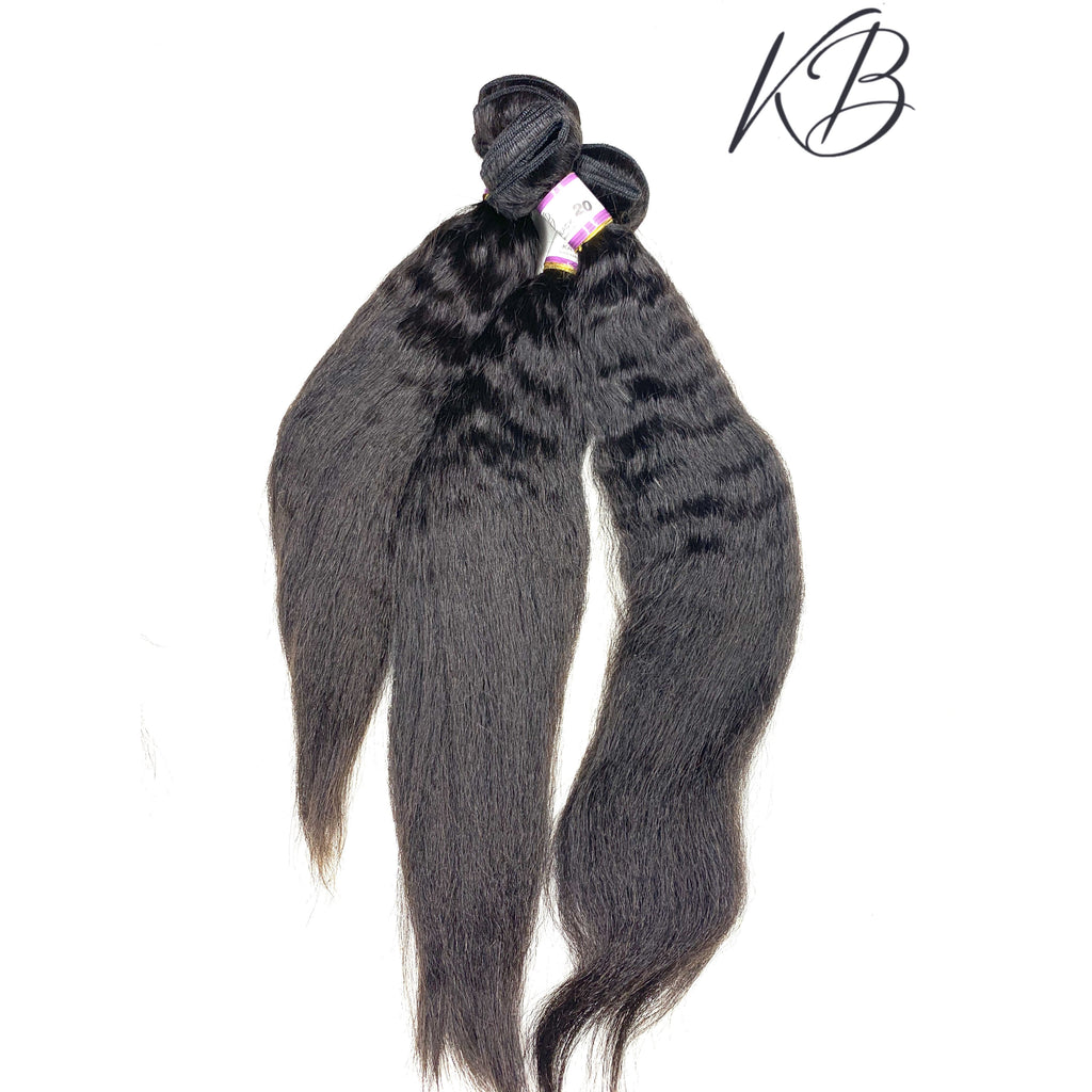 3 pcs BUNDLES KINKY STRAIGHT VIRGIN HAIR