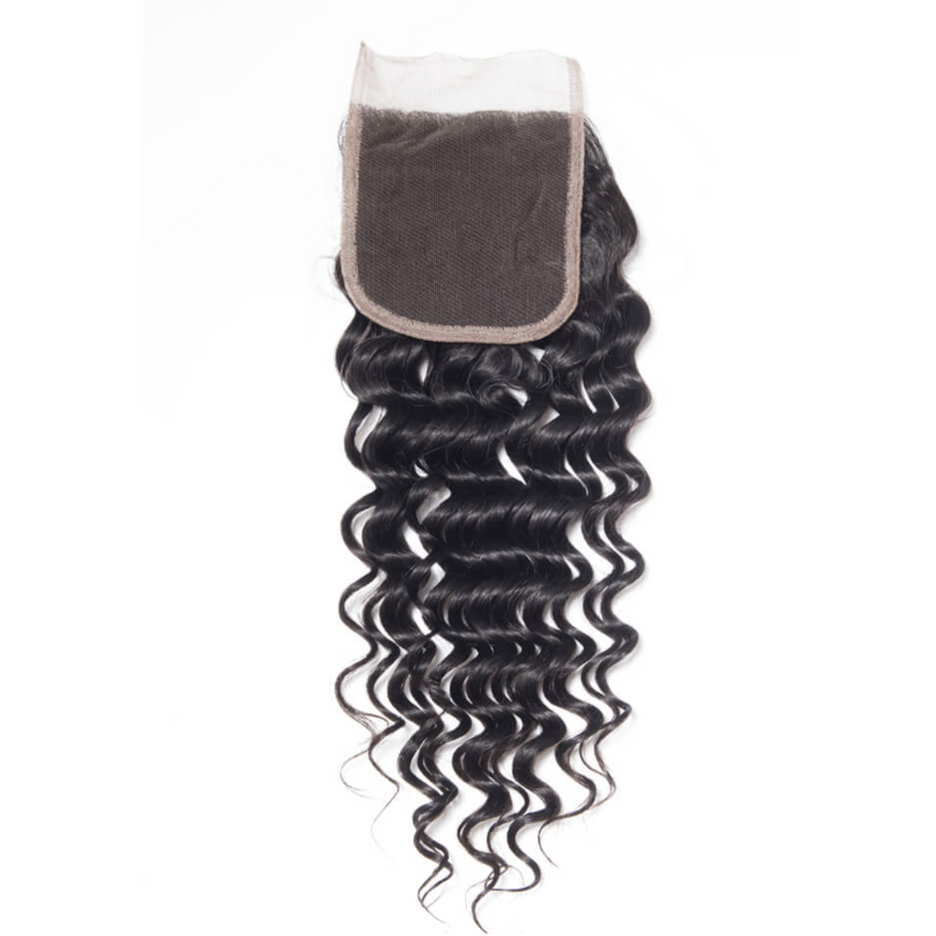 HD Lace Closure Deep Wave Brazilian HAIR BY KARMA BLACK HD Lace Closure Deep wave | illusion lace Closure | Transparent Lace