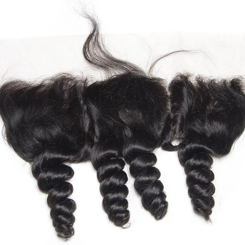 Transparent Lace Frontal Loose Wave Brazilian HAIR BY KARMA BLACK